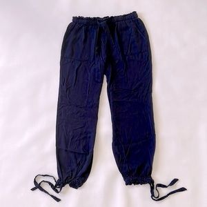 Lulu’s Navy Blue Dressy Jogger Paperbag Waist